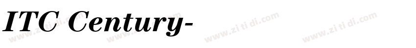 ITC Century字体转换